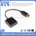 KUyia DP Male To VGA Adaptateur femelle Câble Convertisseur Black 1080P pour macbook